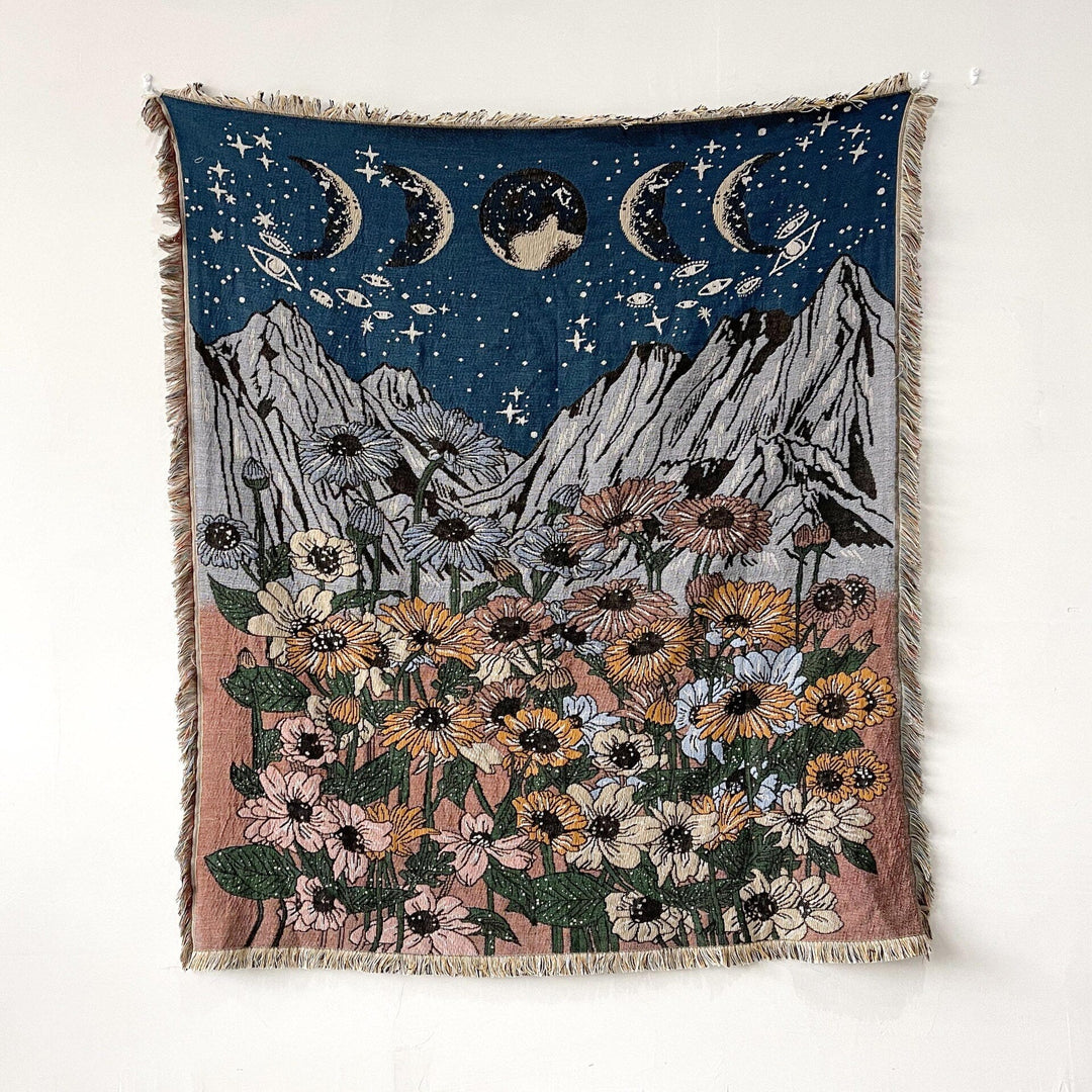 Evil Eye Beach Blanket | Cotton Fashion Towel & Camping Mat | Outdoor & Home