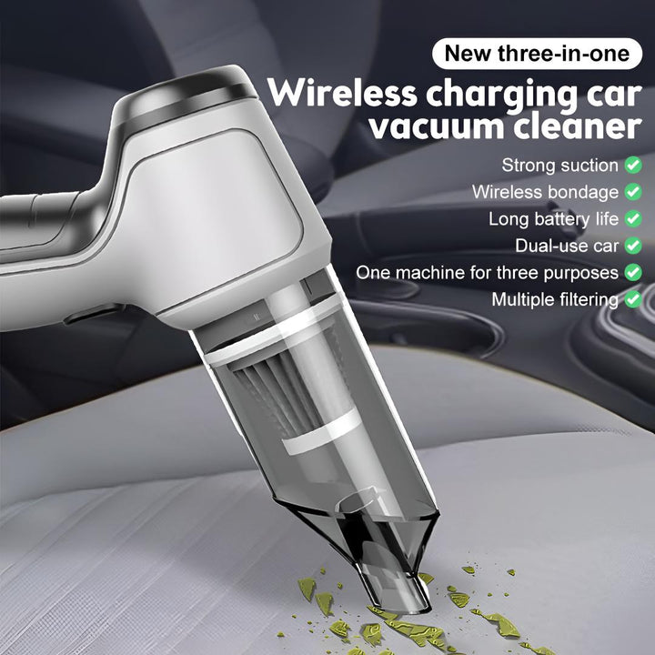 Mini Hand Vacuum │ Cordless Suction │ Car & Couch Clean