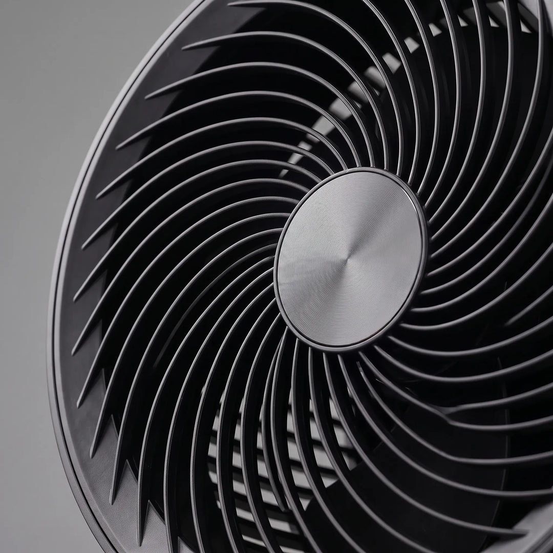 Remote Desk Fan | Silent Air Circulation | Office & Bedside | Black