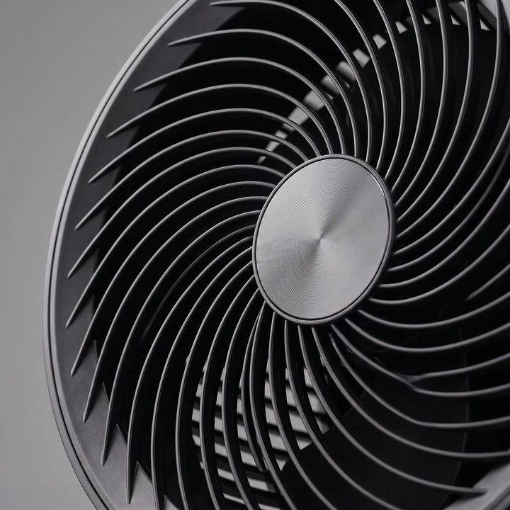 Remote Desk Fan | Silent Air Circulation | Office & Bedside | Black