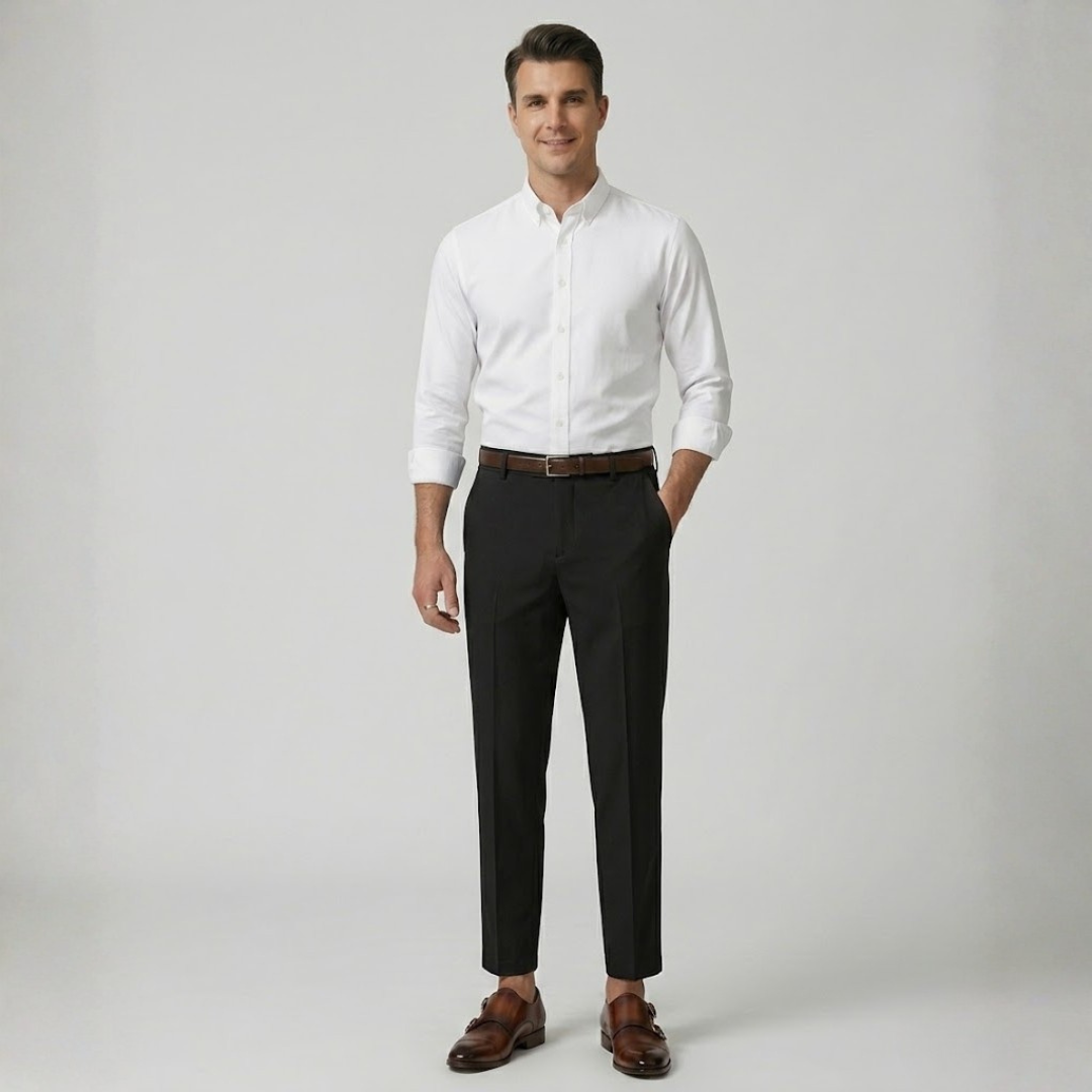Covernorth Men's Slim Fit Cropped Trousers