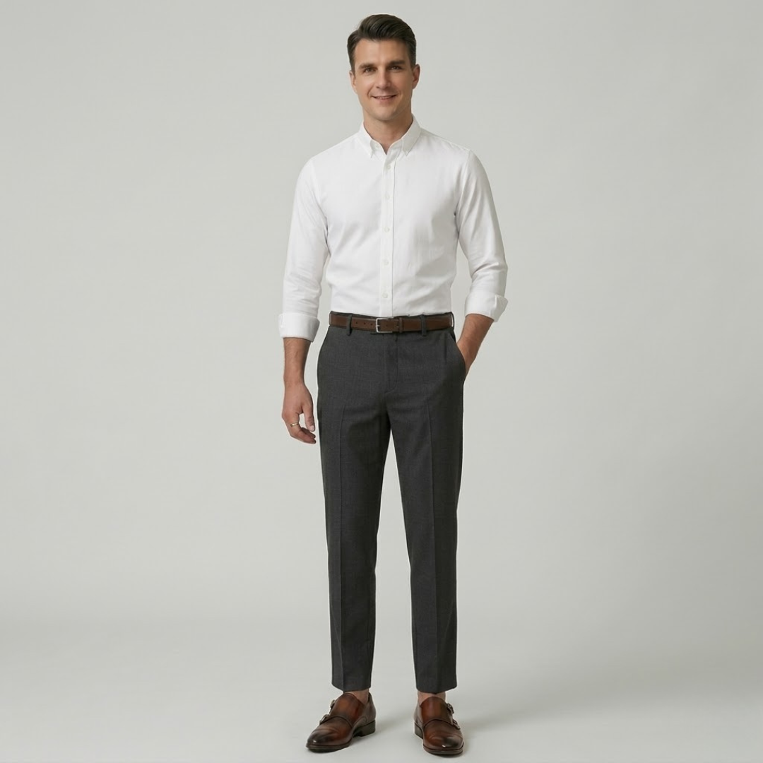 Covernorth Men's Slim Fit Cropped Trousers