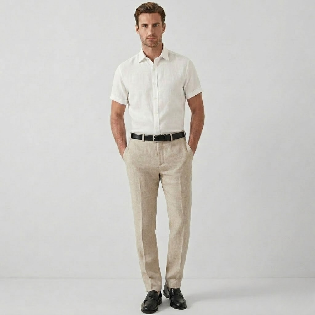 Covernorth Men’s Tailored Slim Fit Trousers