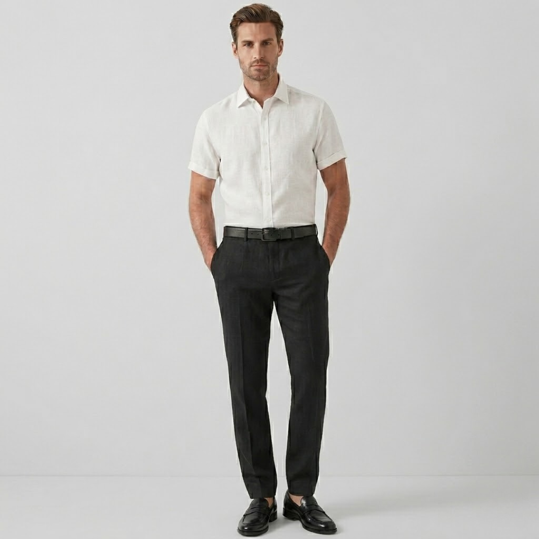 Covernorth Men’s Tailored Slim Fit Trousers