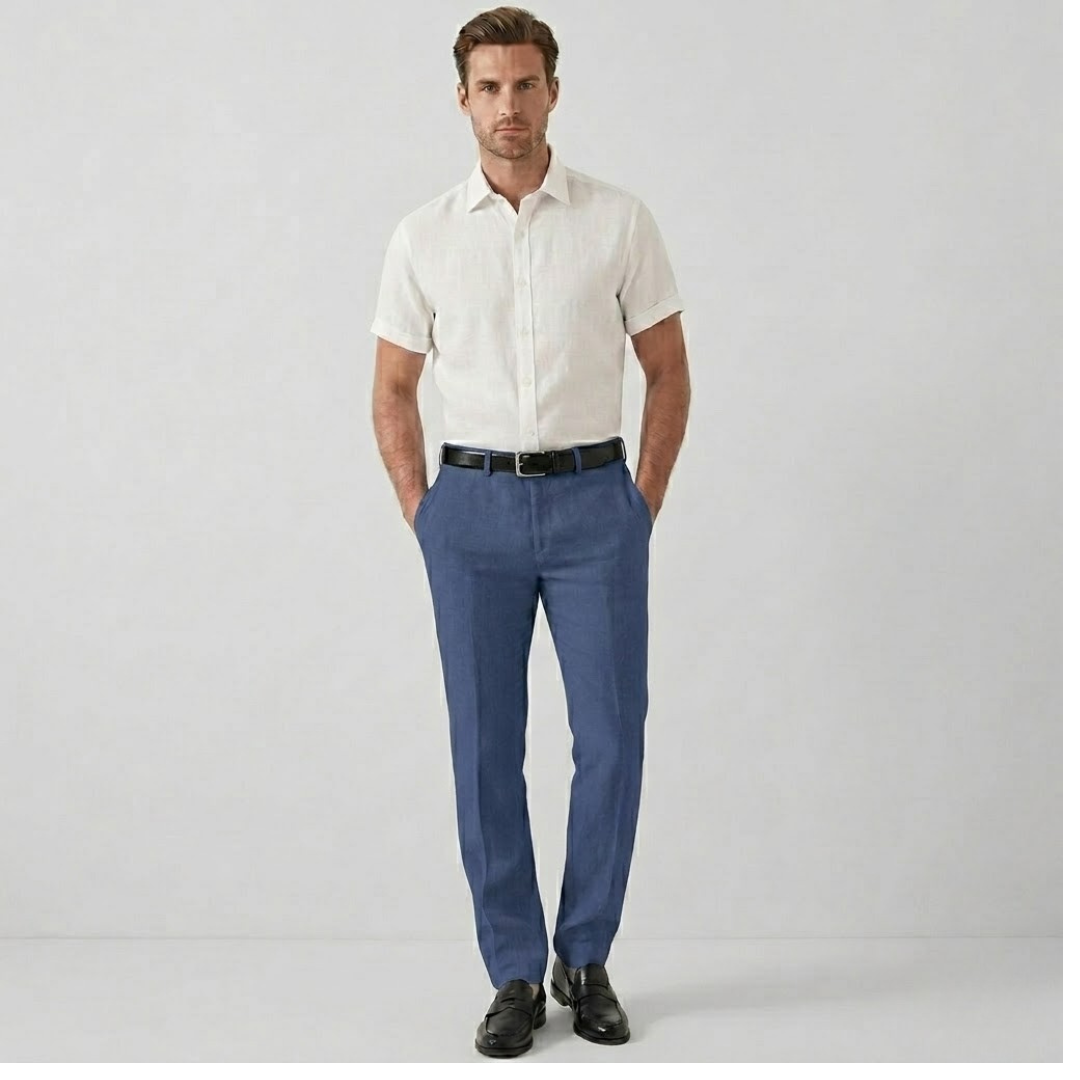 Covernorth Men’s Tailored Slim Fit Trousers