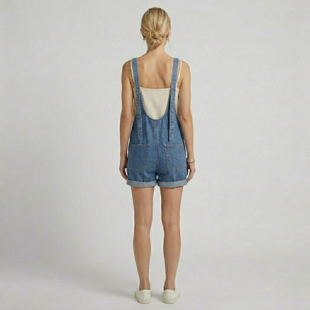 Covernorth Women’s Denim Sleeveless Romper Overalls