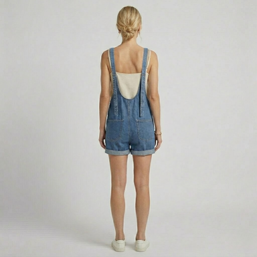 Covernorth Women’s Denim Sleeveless Romper Overalls