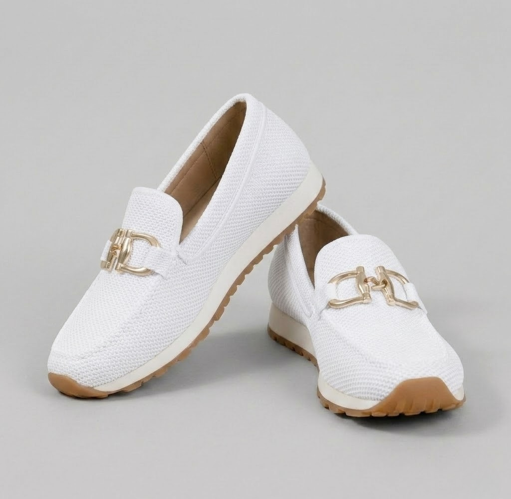 Covernorth Women's Mesh Buckle Loafers