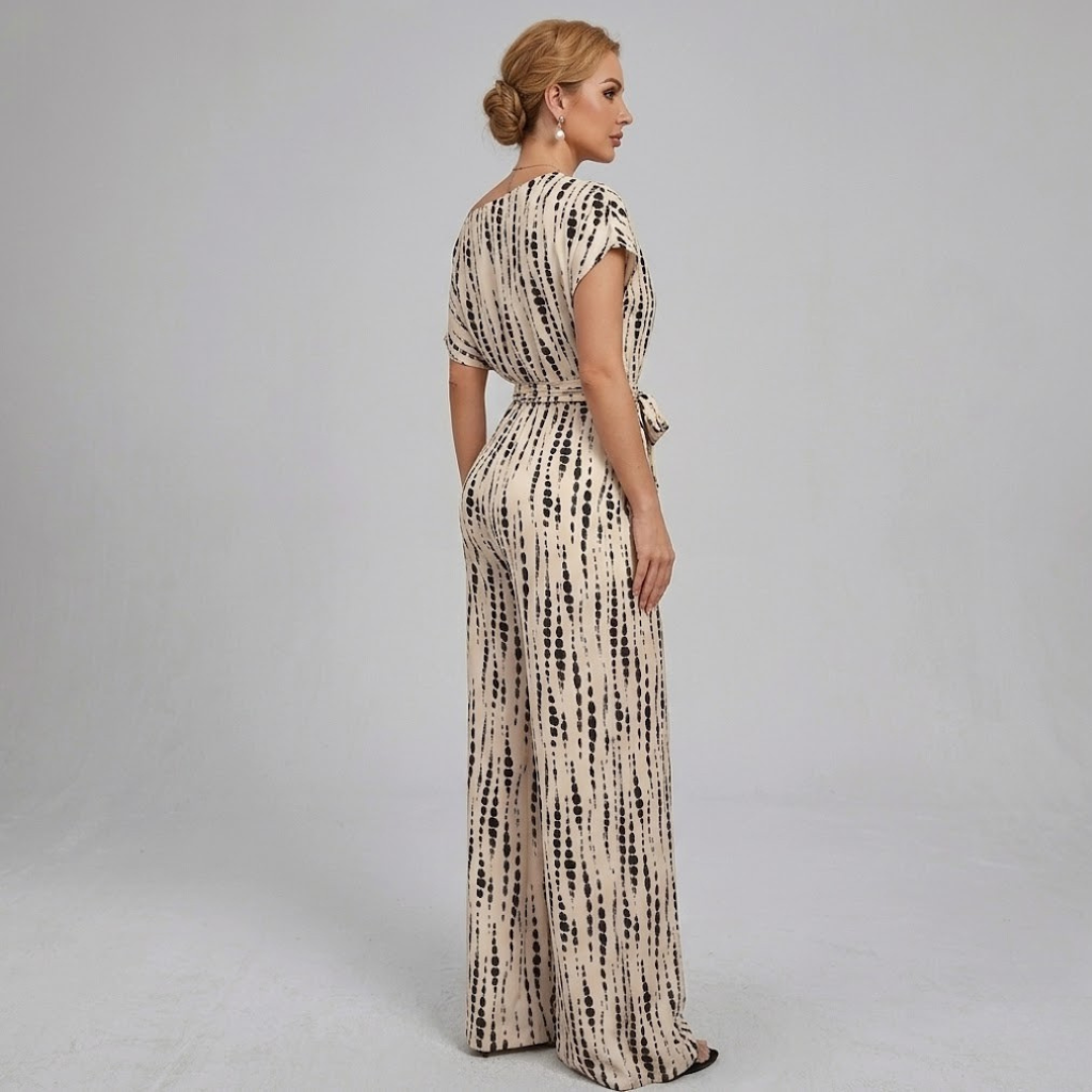 Covernorth Women’s Tie-Waist Off-Shoulder Wide-Leg Jumpsuit