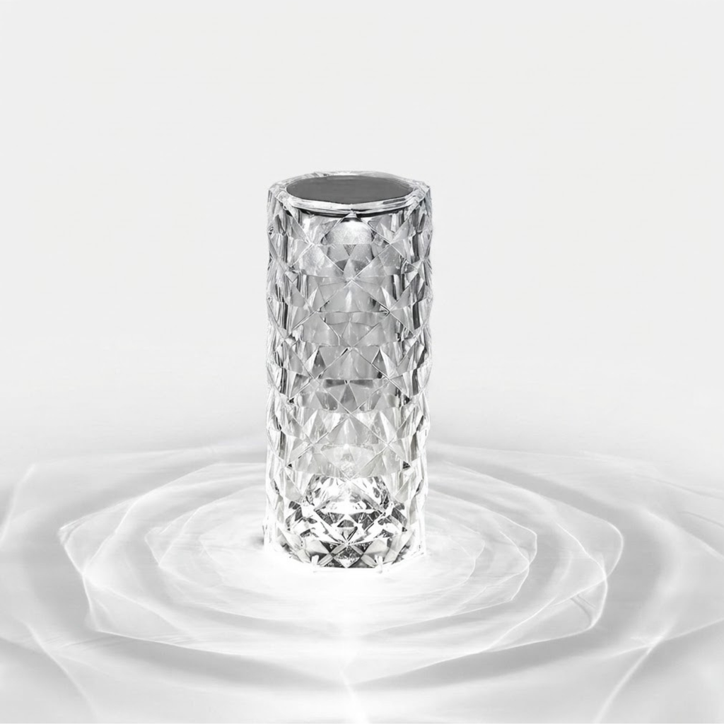 Crystal Prism Ambient Touch Control Table Lamp