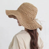 Woven Straw Sun Hat │ Floppy Wide Brim, UV Sun Protection │ Beach & Travel