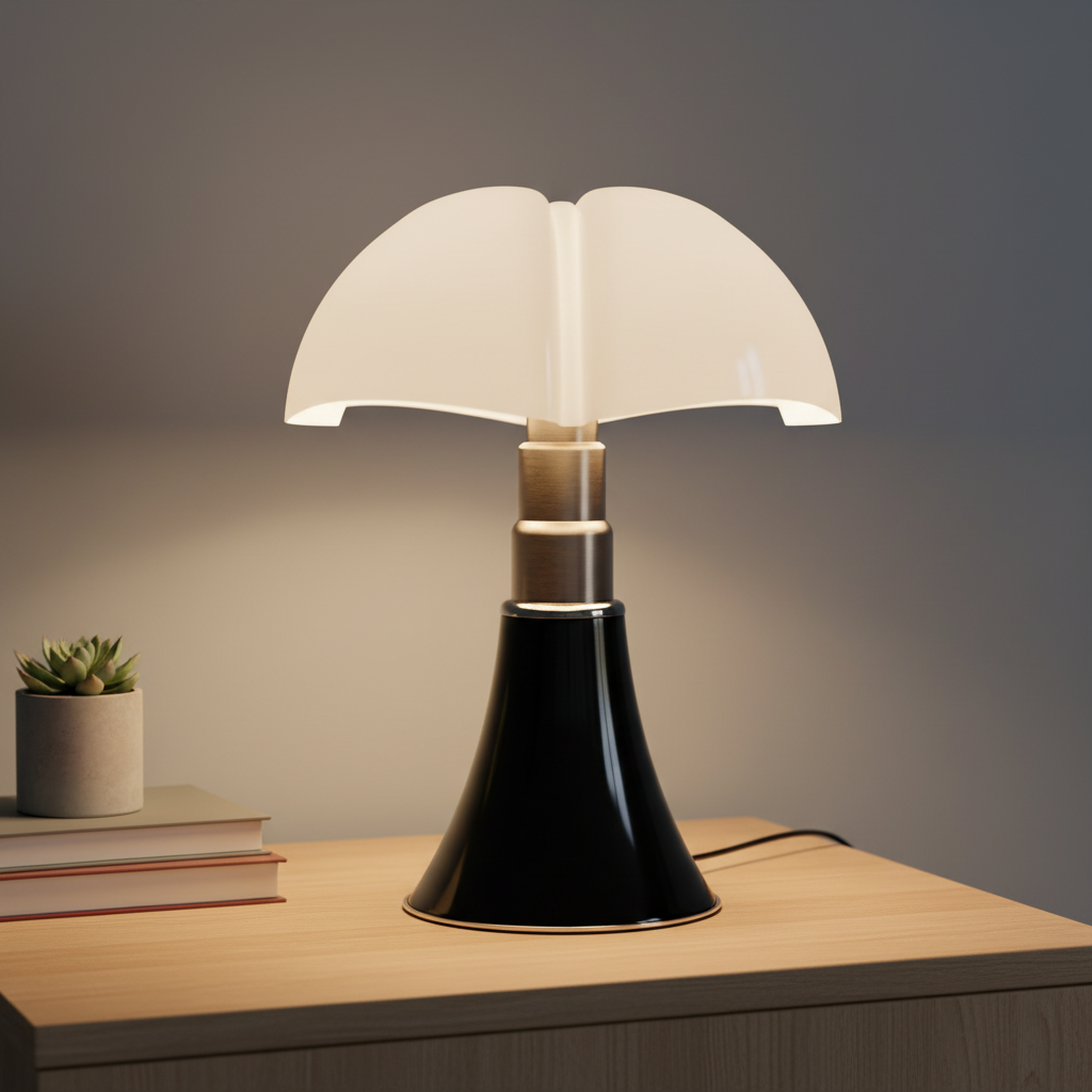 Mid-Century Modern Mushroom Table Lamp
