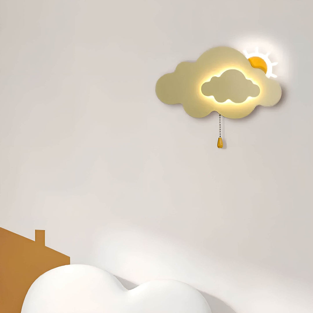 LED Cloud Wall Lamp | Warm Glow Night Light | Kids' Room & Nursery