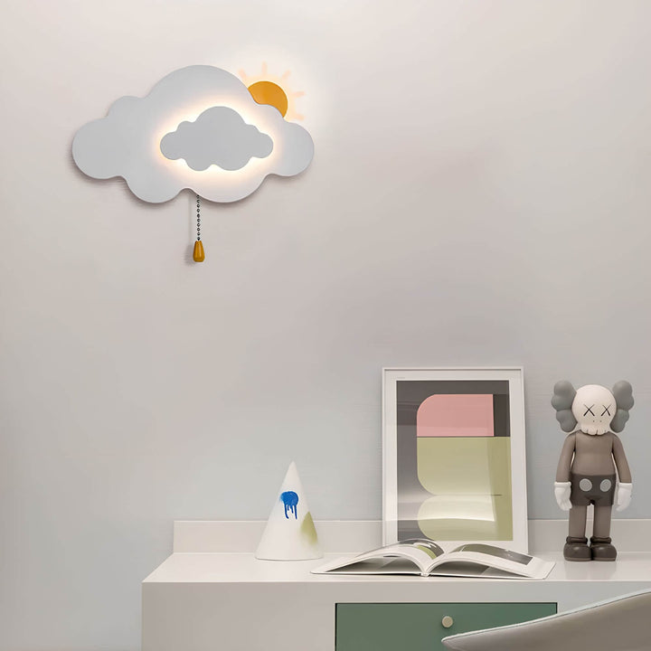 LED Cloud Wall Lamp | Warm Glow Night Light | Kids' Room & Nursery