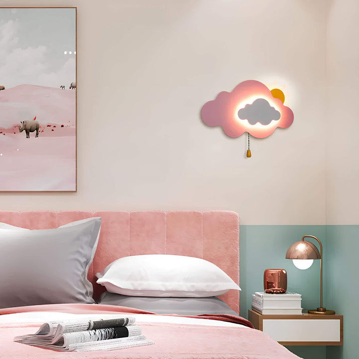 LED Cloud Wall Lamp | Warm Glow Night Light | Kids' Room & Nursery