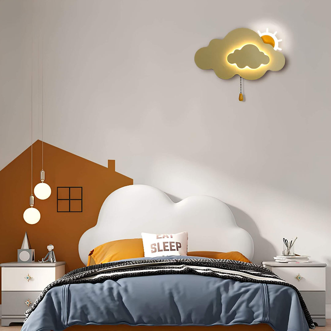 LED Cloud Wall Lamp | Warm Glow Night Light | Kids' Room & Nursery