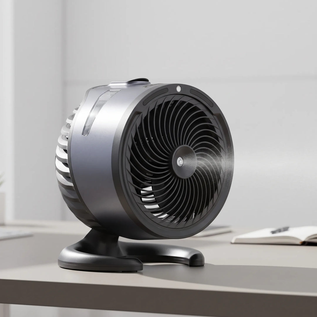 Portable Desk Fan │ Cool Mist, Quiet Operation │ Home & Office Work │ Grey