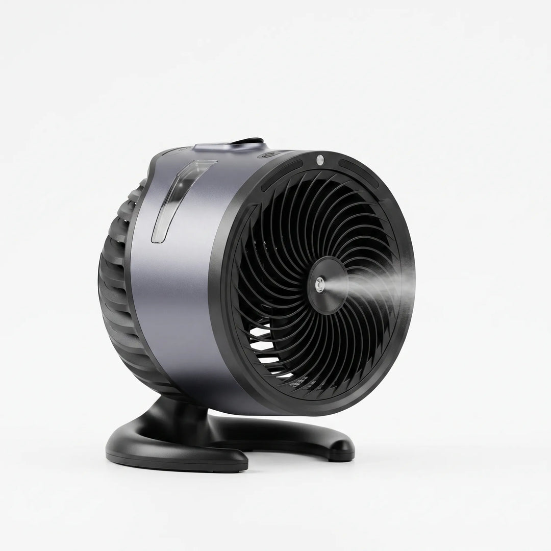 Portable Desk Fan │ Cool Mist, Quiet Operation │ Home & Office Work │ Grey