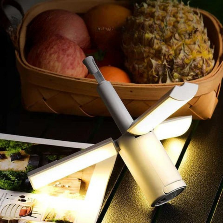 Foldable LED Camping Lights | Rechargeable, Bright | Tent, Patio, Desk