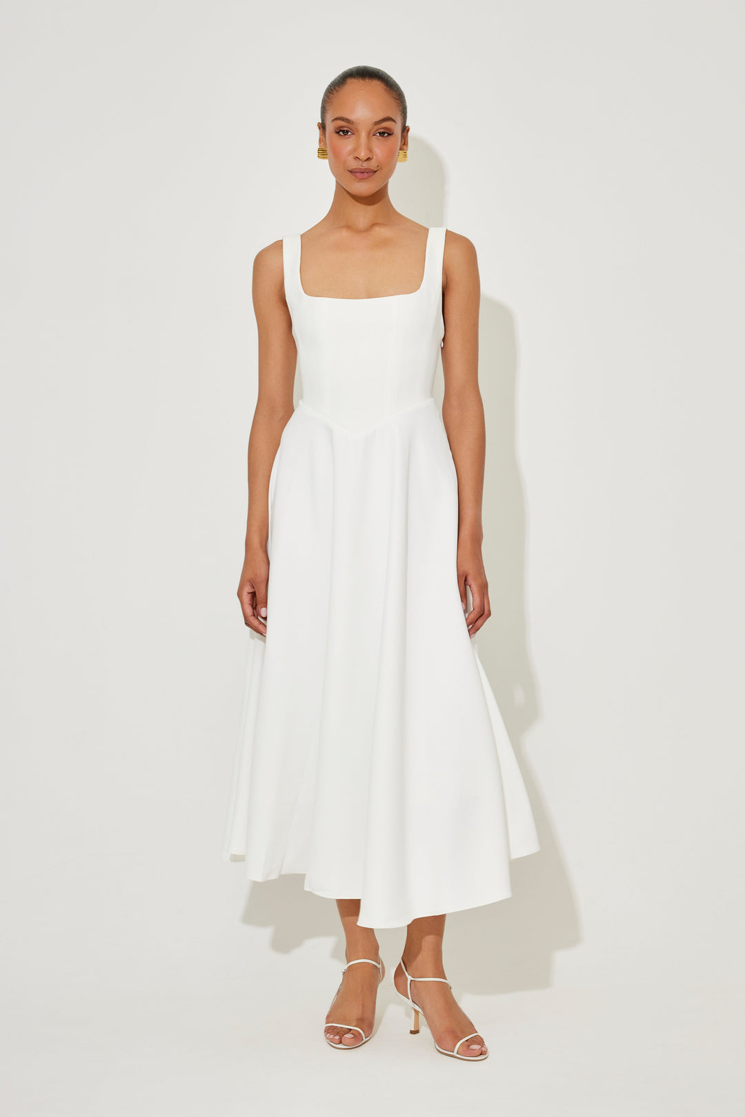 Covernorth Women’s Square-Neck Midi Dress