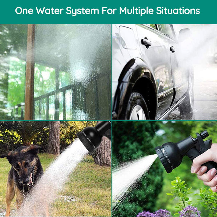Expandable Garden Hose │ Kink-Free, Lightweight │ Lawn, Patio & Car Care │ Black
