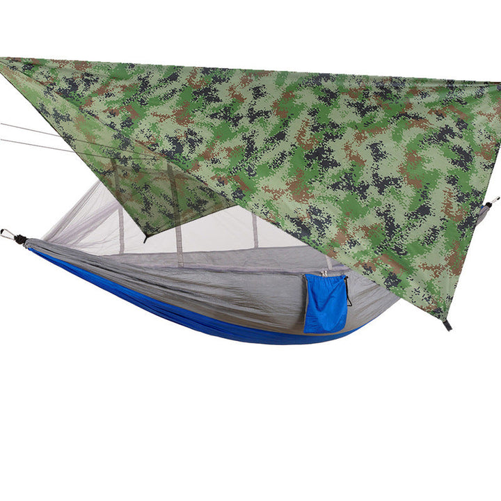 Outdoor Double Camping Hammock | 210T Taffeta & Bug Net | Hiking & Backyard