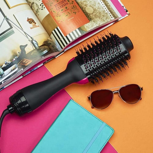 Hair Dryer Brush │ 3-in-1 Volumizer & Styler │ Salon Blowout │ Black