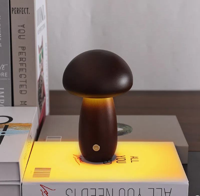 Mushroom Cordless Lamp | Touch Rechargeable | Bedroom Desk 