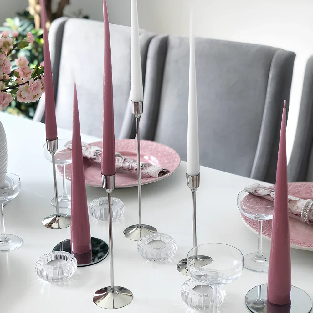 Crystal Candle Holder | Starburst Light Effect | Home & Table Decor