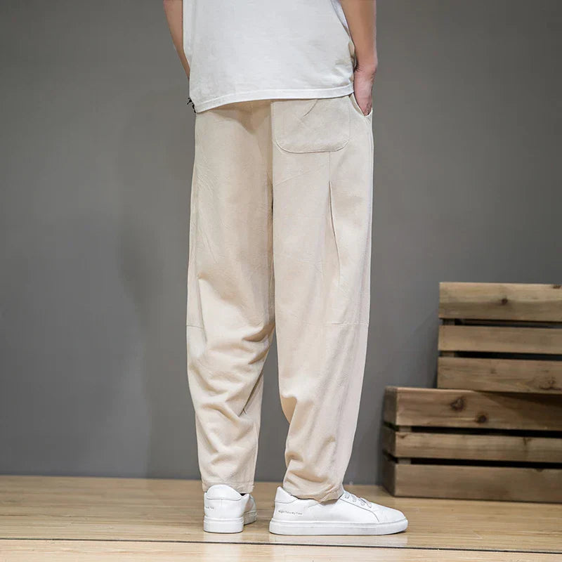 Men's Loose Tie-Waist Trousers