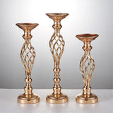 Twisted Metal Candle Holder | Elegant Centerpiece | Wedding, Party & Home