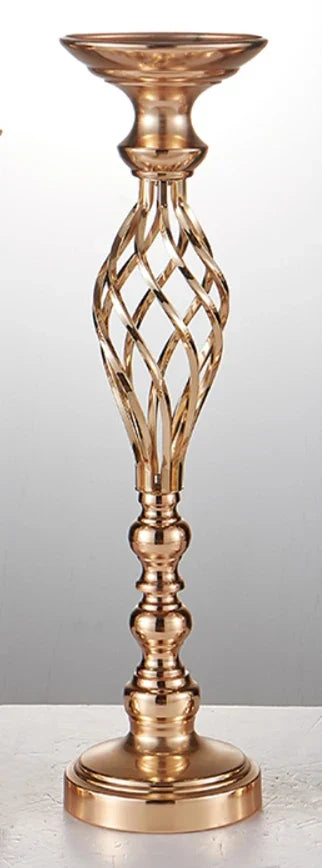 Twisted Metal Candle Holder | Elegant Centerpiece | Wedding, Party & Home