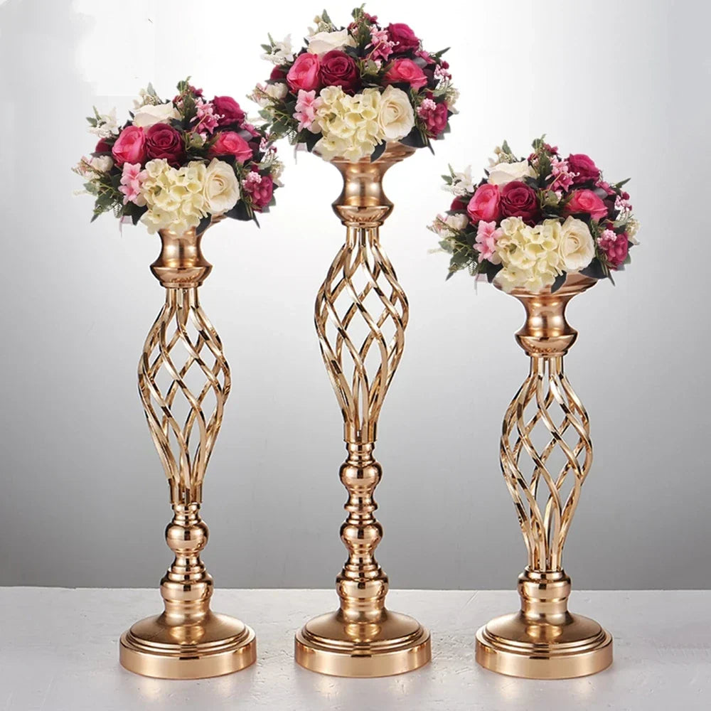 Twisted Metal Candle Holder | Elegant Centerpiece | Wedding, Party & Home