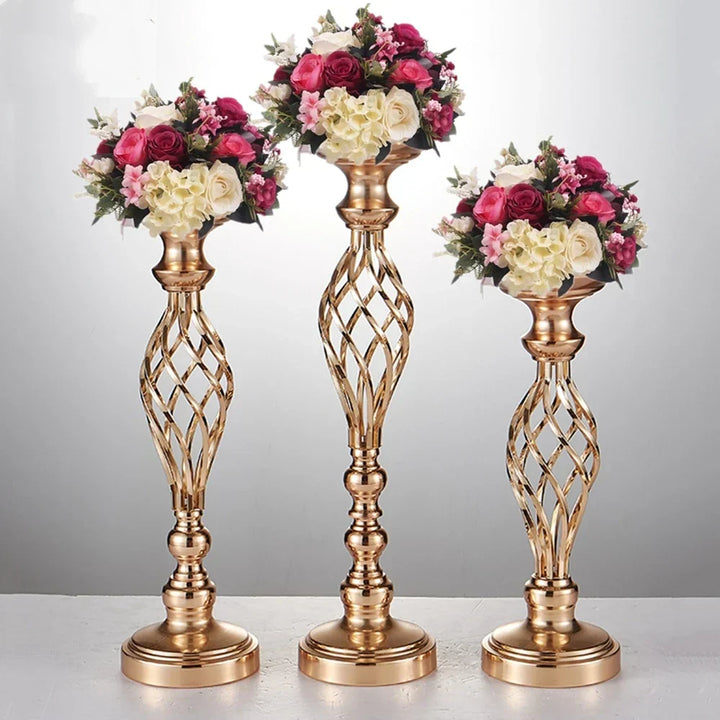 Twisted Metal Candle Holder | Elegant Centerpiece | Wedding, Party & Home