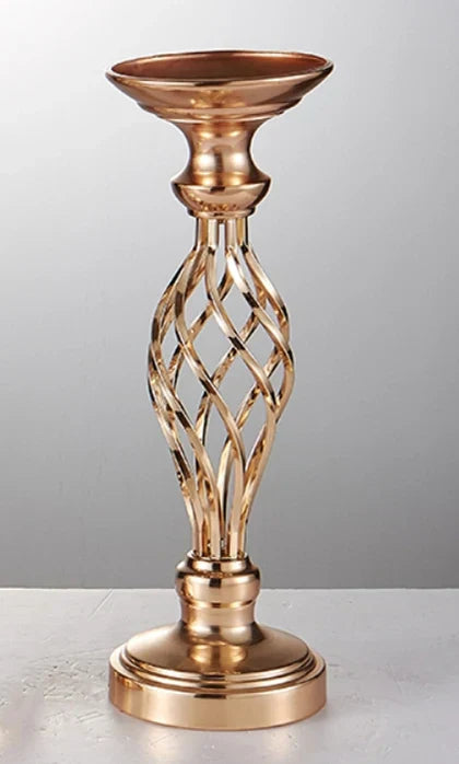 Twisted Metal Candle Holder | Elegant Centerpiece | Wedding, Party & Home