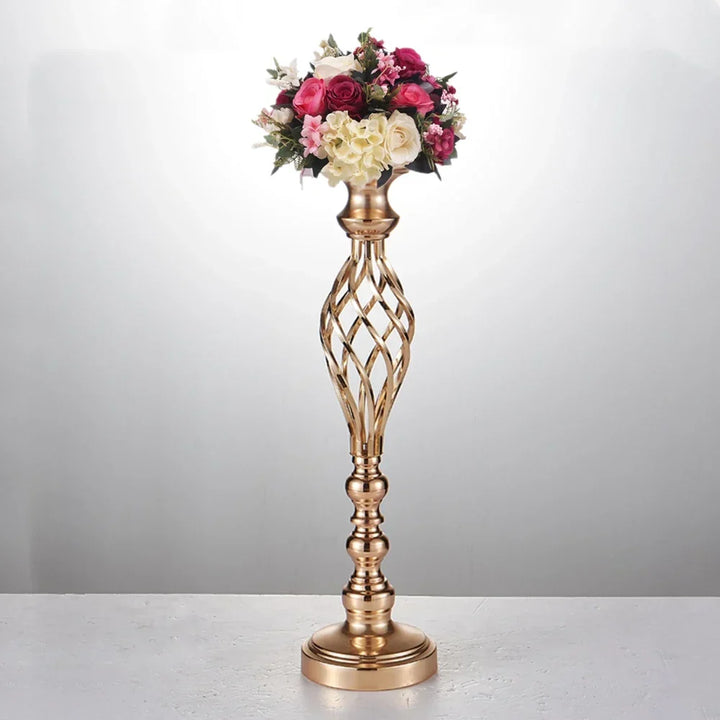 Twisted Metal Candle Holder | Elegant Centerpiece | Wedding, Party & Home