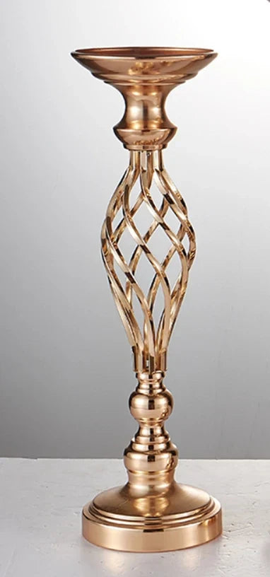 Twisted Metal Candle Holder | Elegant Centerpiece | Wedding, Party & Home