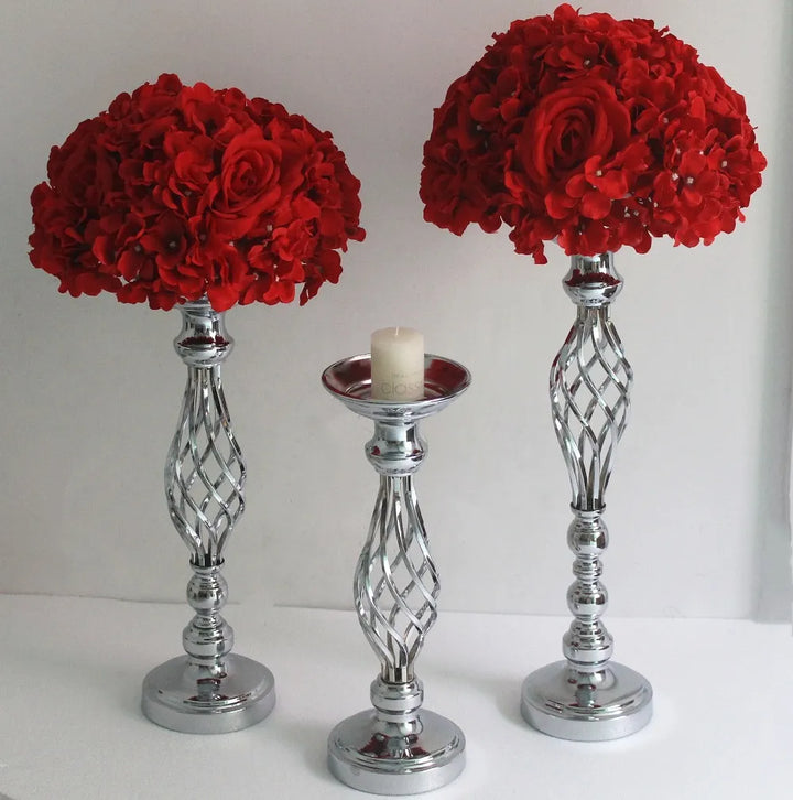 Twisted Metal Candle Holder | Elegant Centerpiece | Wedding, Party & Home