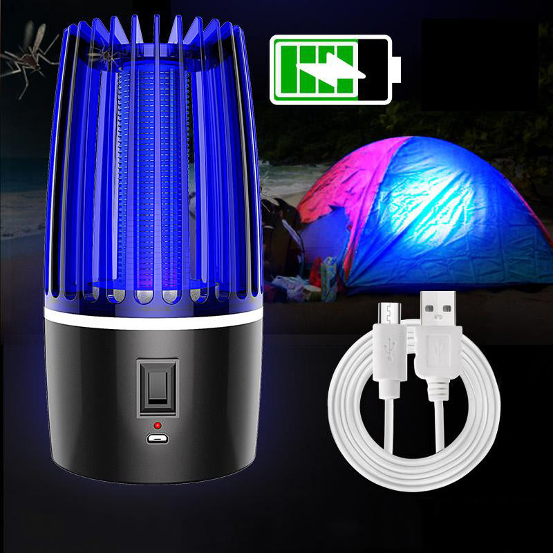 Mosquito Killer │ USB Rechargeable Bug Zapper │ Bedroom, Patio & Tent │ Black