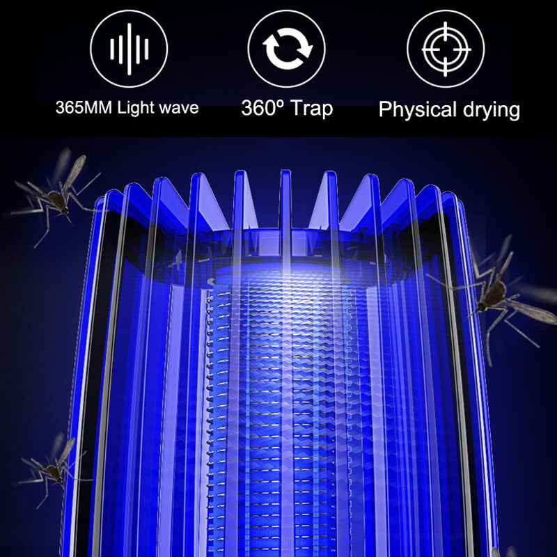 Mosquito Killer │ USB Rechargeable Bug Zapper │ Bedroom, Patio & Tent │ Black