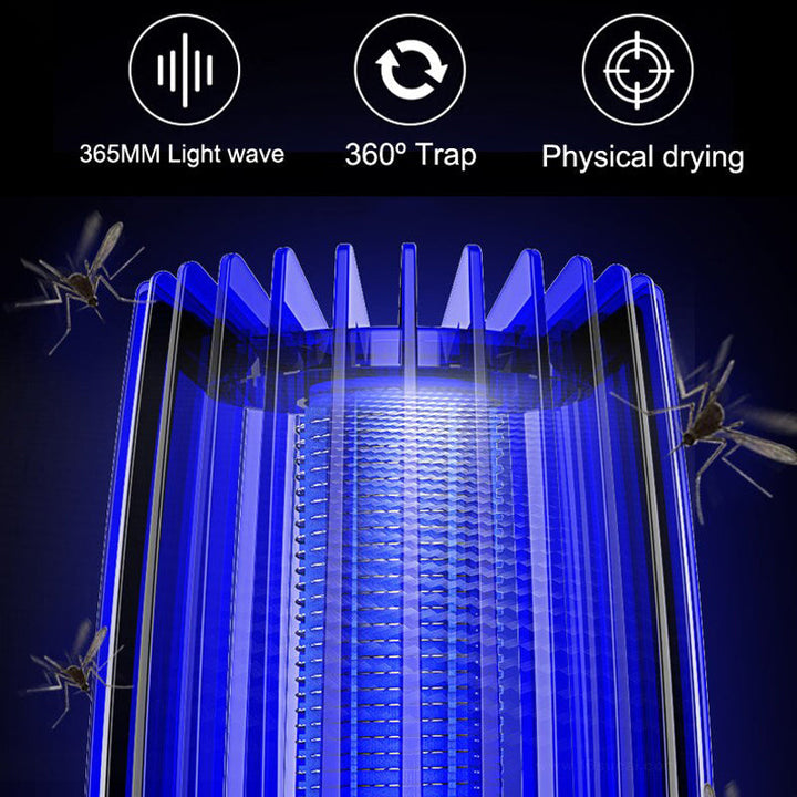 Mosquito Killer │ USB Rechargeable Bug Zapper │ Bedroom, Patio & Tent │ Black
