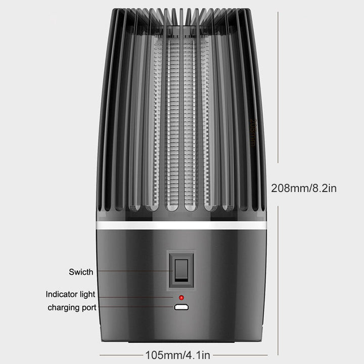 Mosquito Killer │ USB Rechargeable Bug Zapper │ Bedroom, Patio & Tent │ Black