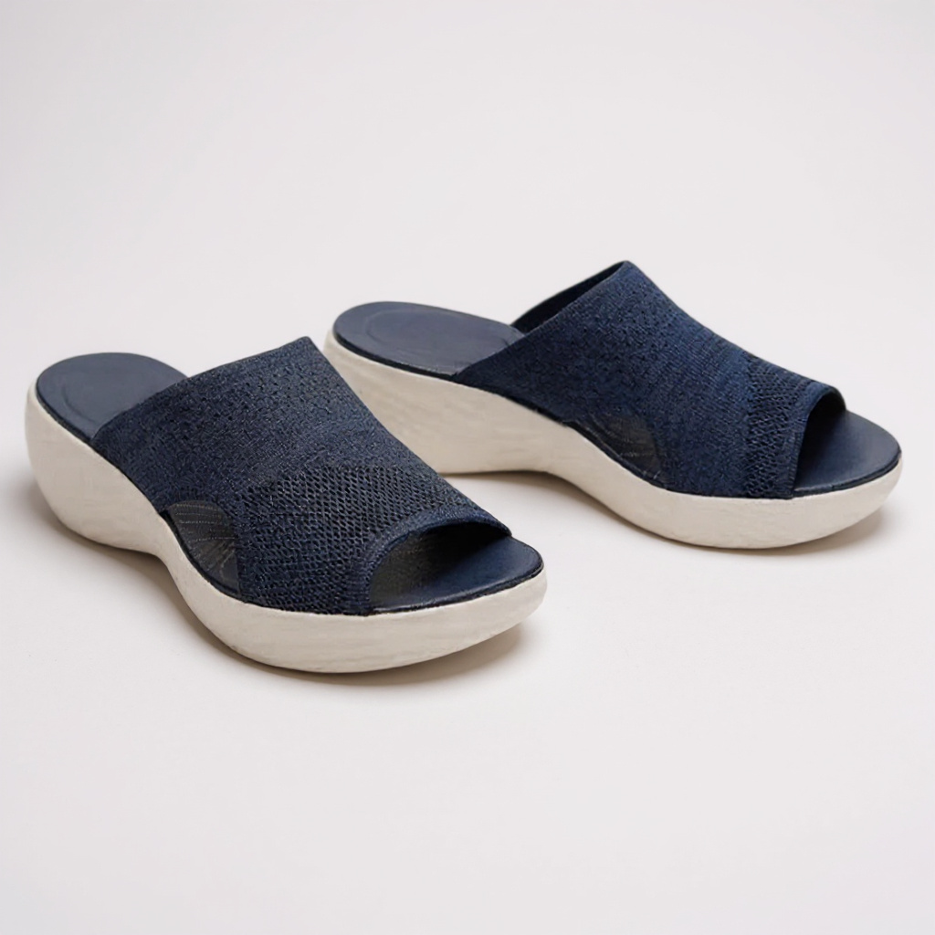 Covernorth Women's Open-Toe Knit Wedge Sandals