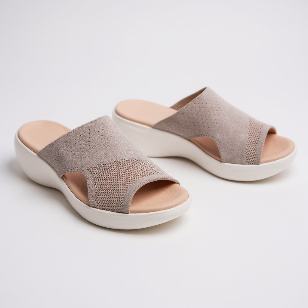 Covernorth Women's Open-Toe Knit Wedge Sandals