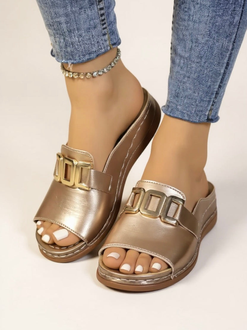 Women's Open-Toe Slide Sandals