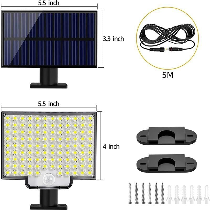 Ultra-Bright Solar Security Floodlight with Motion Sensor Technology