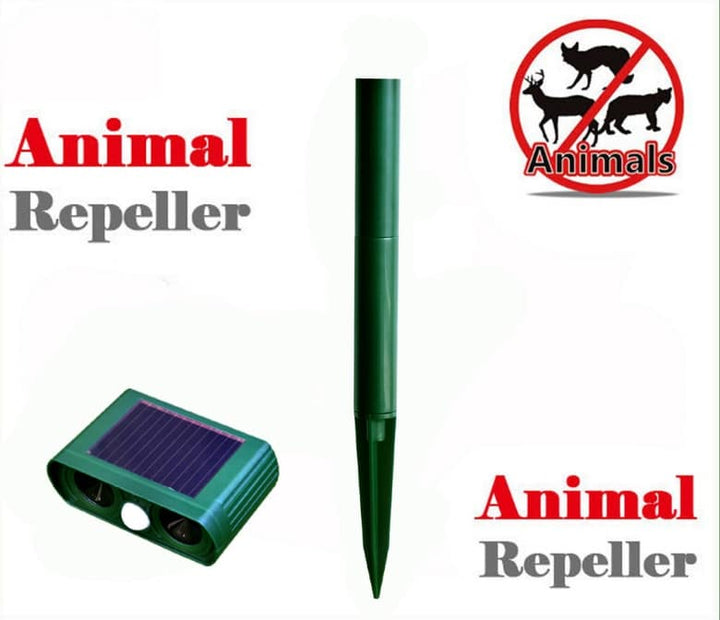 Solar Ultrasonic Outdoor Animal Repeller Garden Pest Control Device
