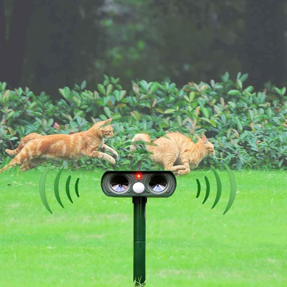 Solar Ultrasonic Outdoor Animal Repeller Garden Pest Control Device