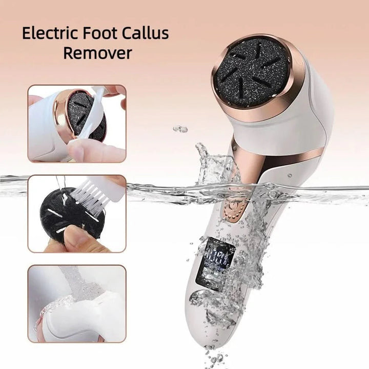 Callus Remover Foot File │ Rechargeable LED │ Home Pedicure │ White