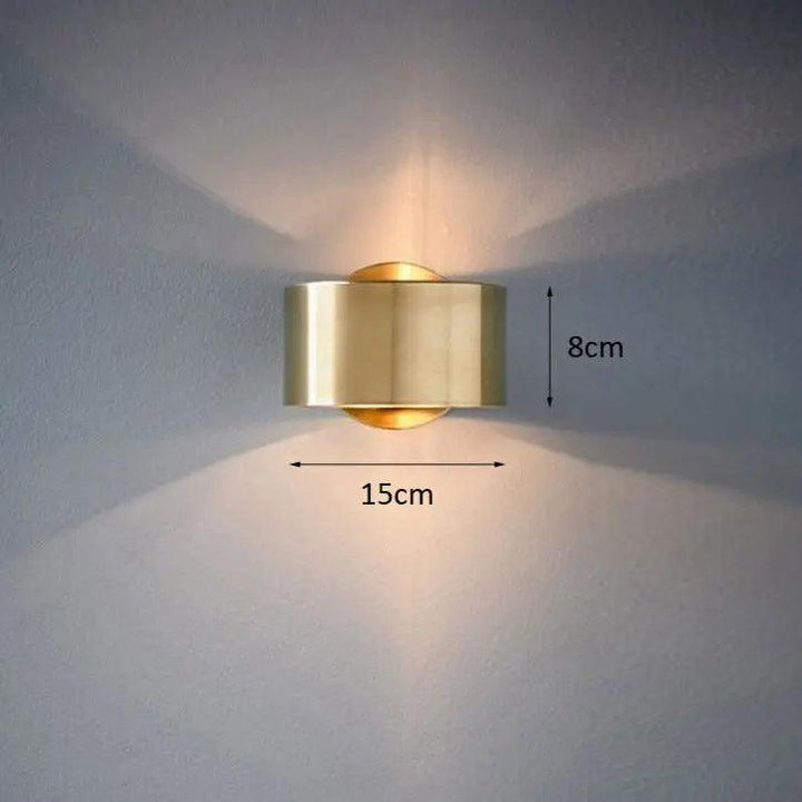Metal Wall Sconce Light | Up-Down Glow | Bedroom & Living